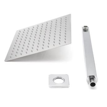 Square Design 304 rostfritt stål Top Shower Luxury Duschhuvud med Duscharm